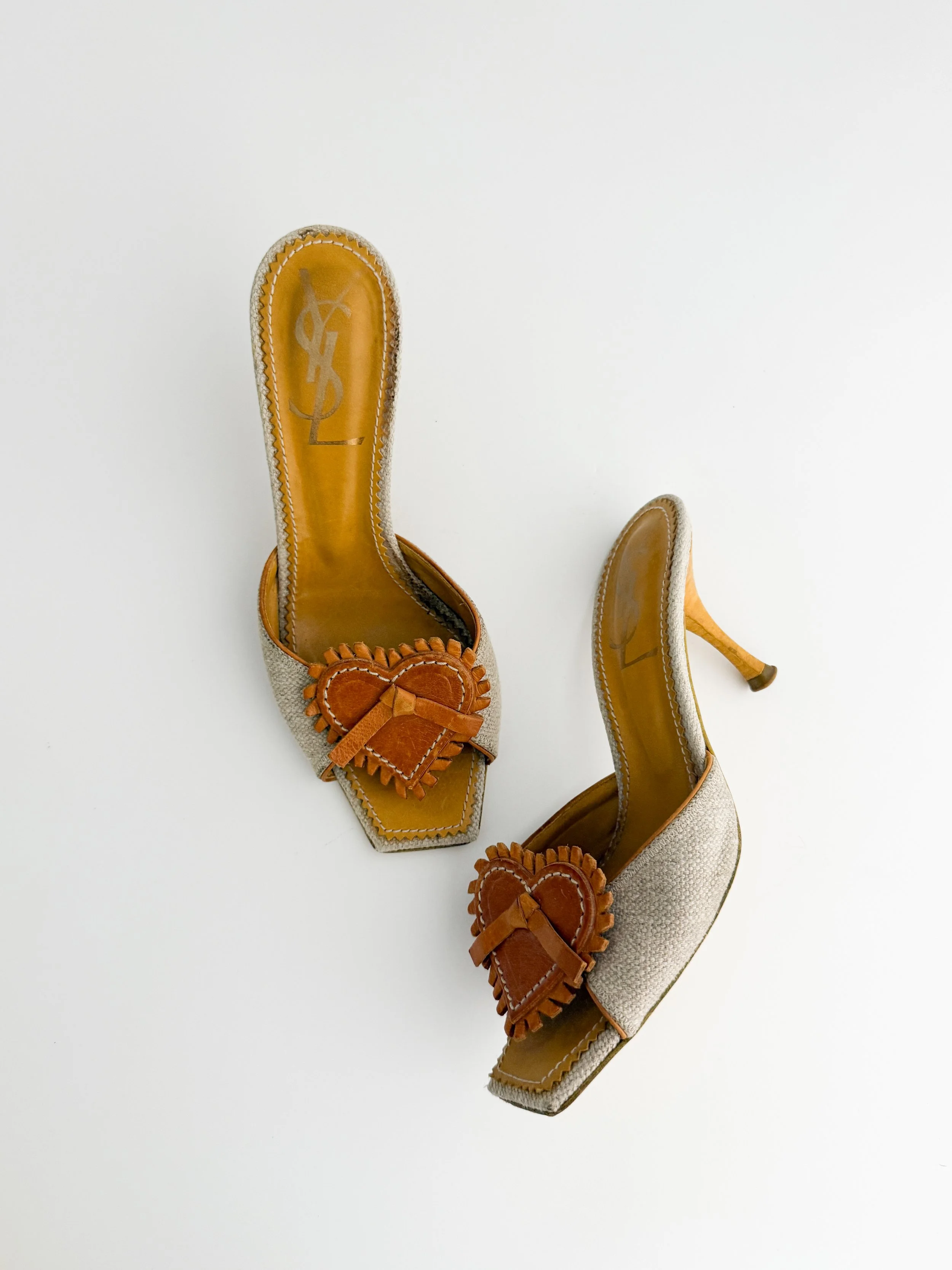 Louis Vuitton Vintage Flower Logo Patent Leather Sandal Heels (IT